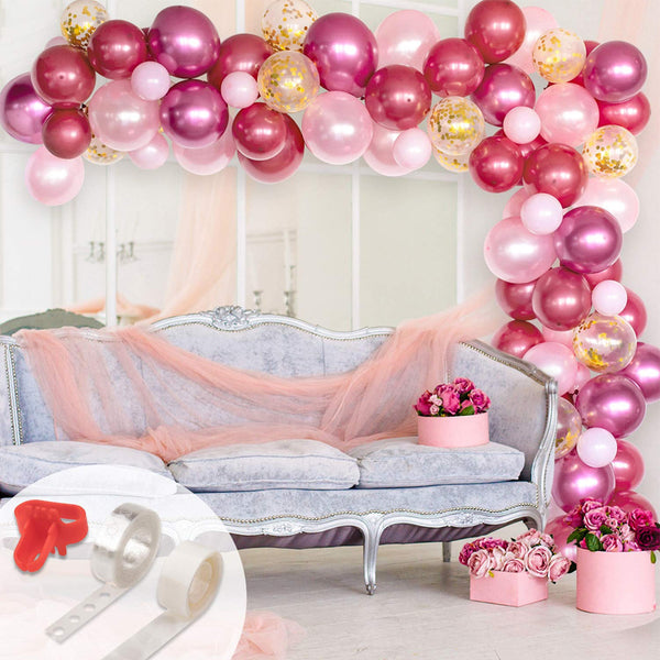 Pink Balloon Garland Arch set  Girl Birthday Wedding Party Decoration