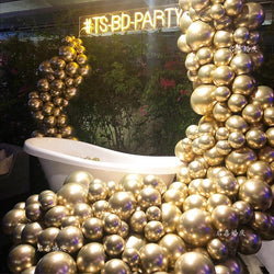 200pcs 10inch Metal Balloon Golden Balloon Arch Wedding Supplies Party Decor Globos-ueventsupplies